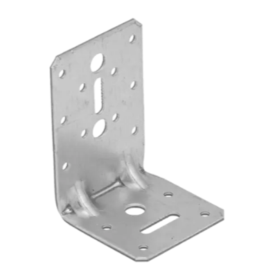 Coltar perforat ranforsat pentru lemn zincat 95x65x65x2,5 mm KPK21-40421 Domax