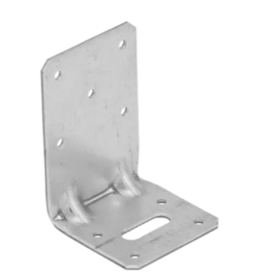 Coltar perforat ranforsat pentru lemn zincat 95x65x65x2,5 mm KPK31-40431 Domax