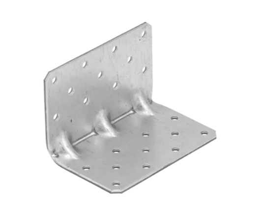 Coltar perforat ranforsat pentru lemn zincat 65x65x100x2,5 mm KPK4-4044 Domax