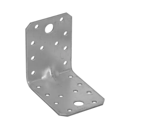 Coltar perforat ranforsat pentru lemn zincat 70x70x55x1,5 mm KPS4-40242 Domax