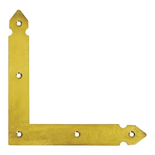 Coltar plat decorativ pentru constructii din lemn negru 150x150x25x2,5 mm NAO1-4660 Domax