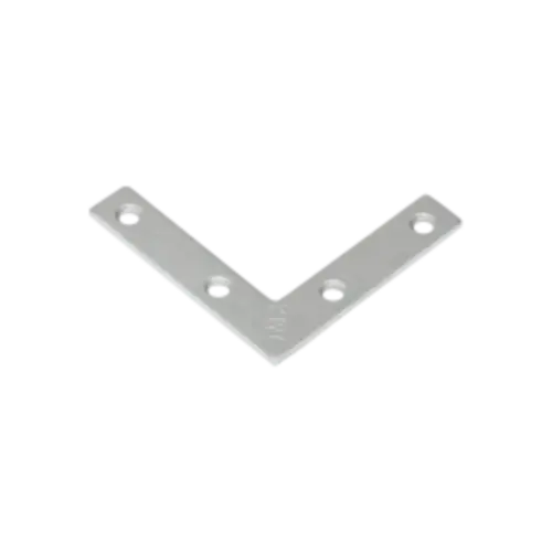 Coltar plat pentru constructii din lemn zincat 50x50x10x2,0 mm NA50-448741 Domax
