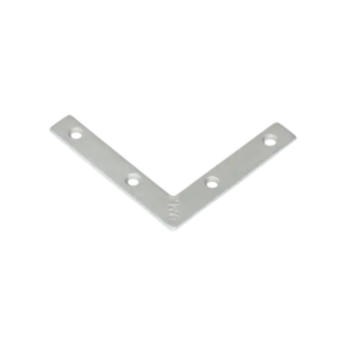 Coltar plat pentru constructii din lemn zincat 60x60x10x2,0 mm NA60-448751 Domax