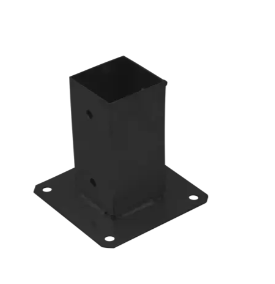 Suport de stalp tip P negru 71x150x1,8 mm PSP70C-48412 Domax