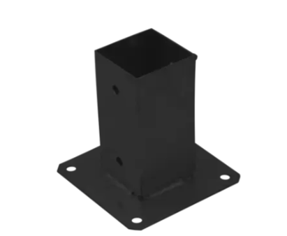 Suport de stalp tip P negru 101x150x2,0 mm PSP100C-48432 Domax
