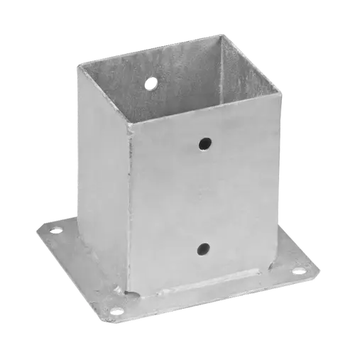 Suport stalp cu fixare in suruburi zincat 141x141x200x2,5 mm PSP140-4847140 Domax