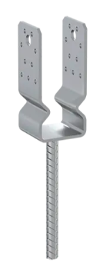 Suport stalp tip U zincat la cald 61x350x150x4,0 mm PSSZ60-480981 Domax