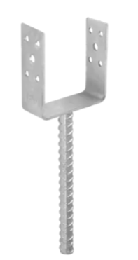 Suport stalp tip U negru 71x120x60x4,0 mm PS70UC-D4918 Domax