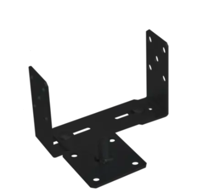 Suport stalp reglabil negru 60-200X136X4,0 mm PSRT60-200C-48862 Domax