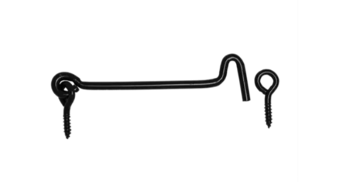 Ochi de blocare cu carlig negru 120 mm ZHK120C-88742 Domax