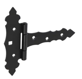 Balama decorativa pentru poarta neagra 100x35x130x2,0 mm ZOB100C-7945022 Domax