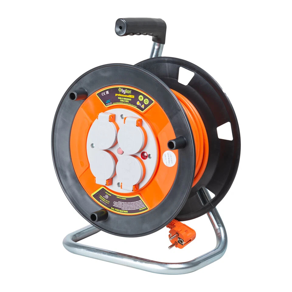 Derulator Cablu Electric cu 4 Prize 20M 3X1.5 Inlet