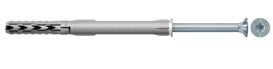 Fixare cadru Fischer SXR-FUS 10x160 mm cu surub pentru beton si zidarie