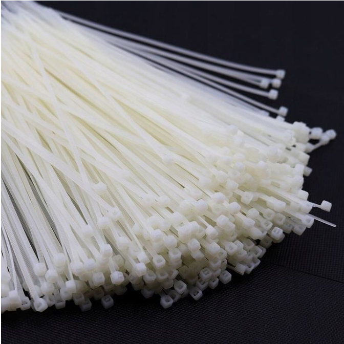 Coliere plastic strangere, zimtate, albe, 7.6X200MM INDEX (100Buc)