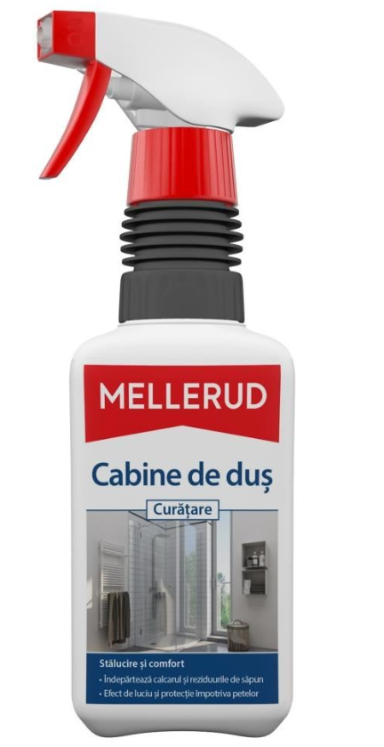 Solutie curatare cabine de dus Mellerud, 500ml