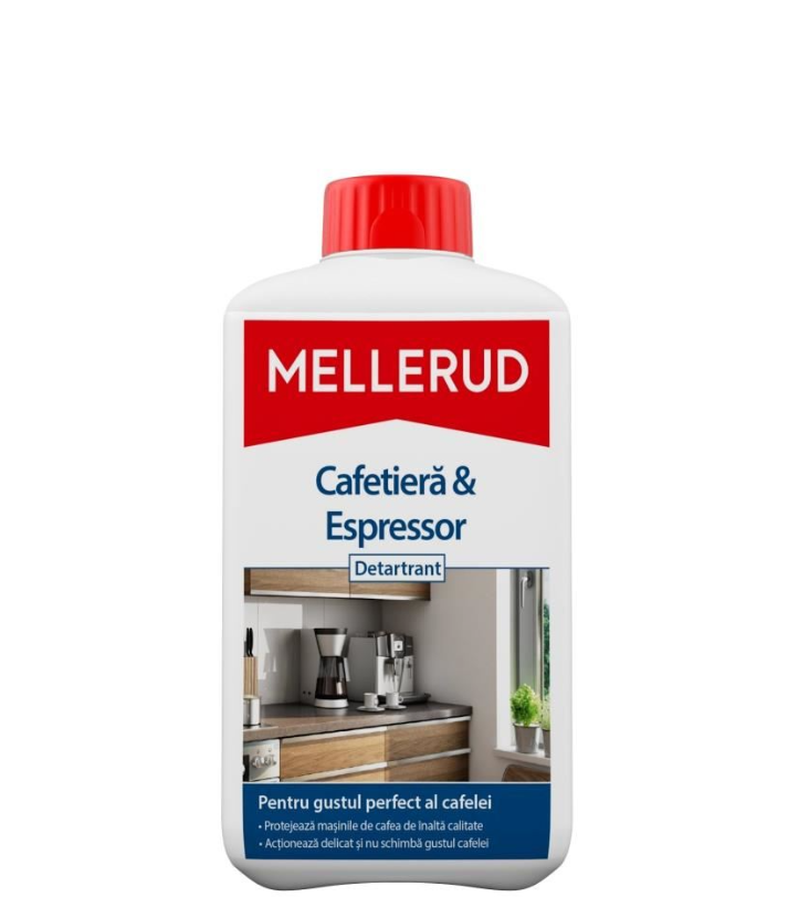 Soluție pentru îndepărtarea calcarului din filtrul de cafea MELLERUD, 1L