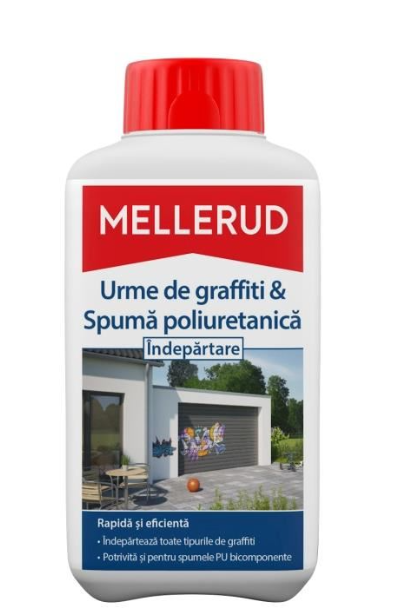 Solutie pentru indepartare urme de grafitti & spuma poliuretanica Mellerud, 500ml