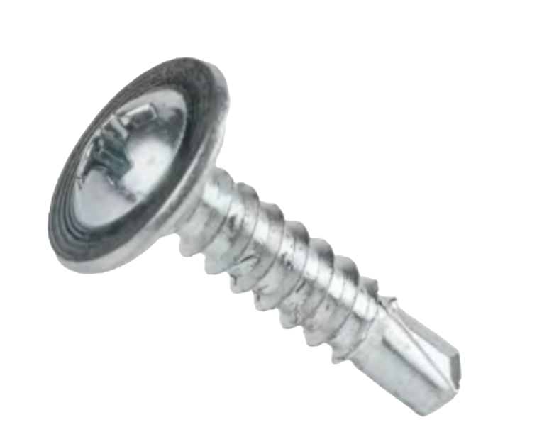 Surub autoforant,cap plat cu saiba, 4.2X25mm