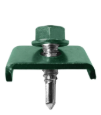 Clema prindere panou gard bordurat cu surub autoforant 6.3X25mm RAL6005