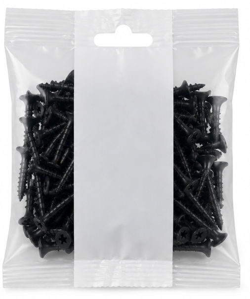 Surub autofiletant (negrese) pentru gips-carton pe profile metalice DUPLIFIX 3.5 25 mm, fosfatat, punga 100 buc.