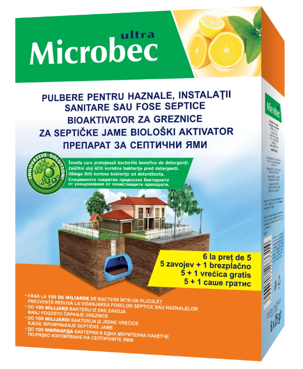 BROS - Microbec tratament pt instalatii, haznale, fose septice 25 g