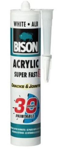 BISON Acrylic ultra rapid 30min, alb 300ml