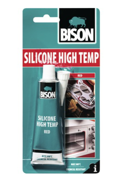 BISON Silicon rosu pentru temperatura 60ml BL