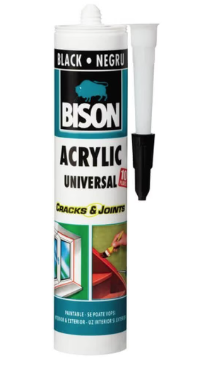 BISON Acrylic negru 300ml