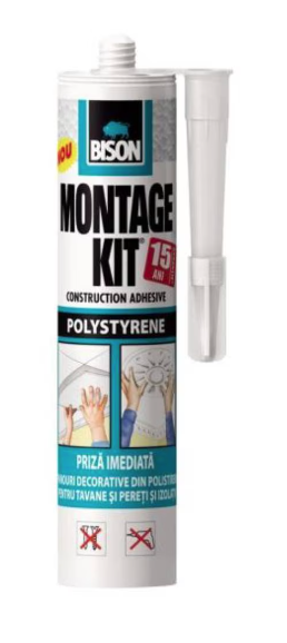 BISON Montagekit adeziv pentru polistiren 470g