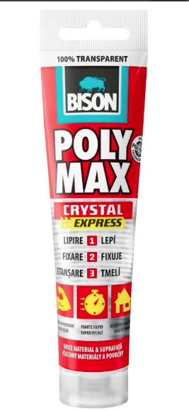 BISON Poly Max Cristal Express transparent MSpolimer 115g