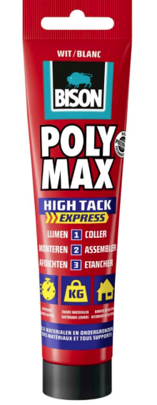 BISON Poly Max High Tack Express alb MS polimer165g