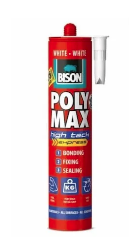 BISON Poly Max High Tack Express alb MS polimer440g