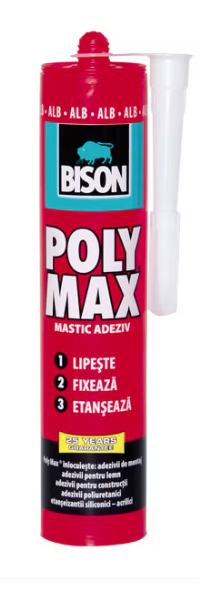BISON Poly Max Original alb polimer 465g