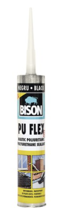 BISON PUFLEX etanseizant poliuretanic negru300ml