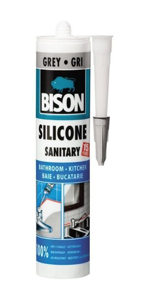 BISON Silicon Sanitar gri 280ml