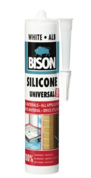 BISON Silicon universal alb 280ml
