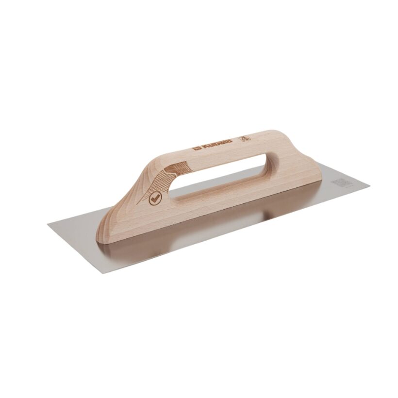 Gletiera inox Kubala cu mâner din lemn, 130x480 mm